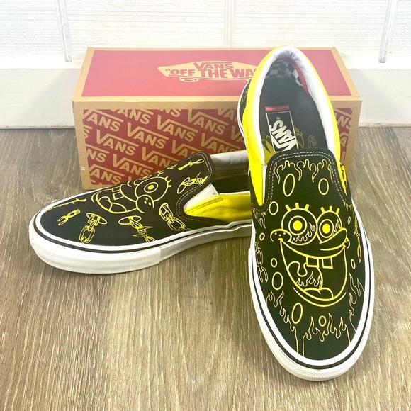 Vans Other - SpongeBob SquarePants slip on Vans size 11.5